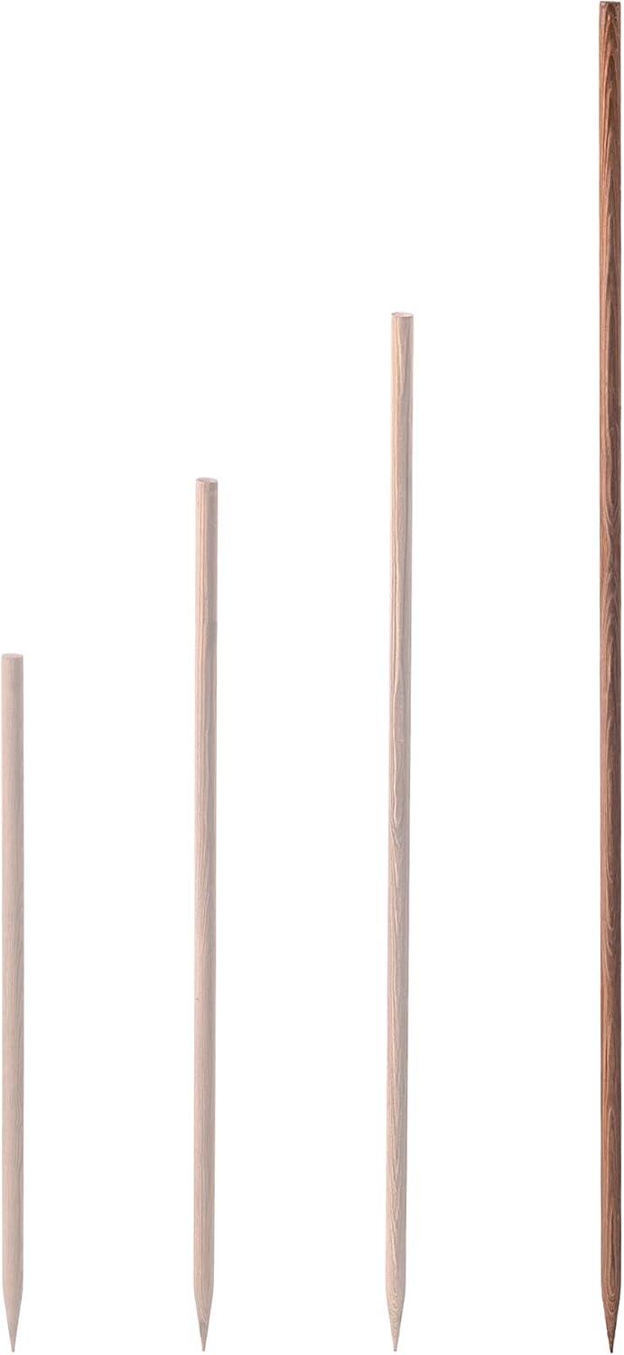 KADAX Holzstäbe 150 cm x 23 mm, 10er Set, Pflanzstäbe aus imprägniertem Holz, Holzpfähle als Rankhil