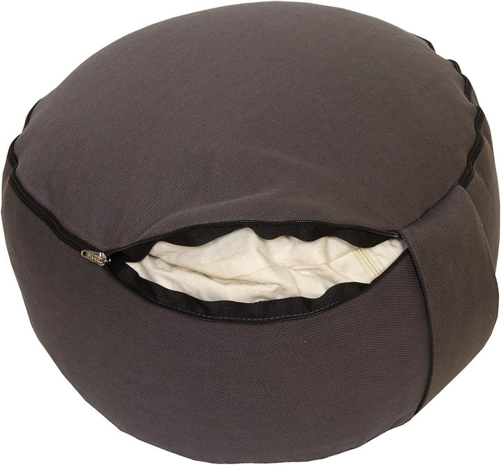 Yogabox Meditationskissen/Yogakissen Rondo Classic Made in Germany grau, grau