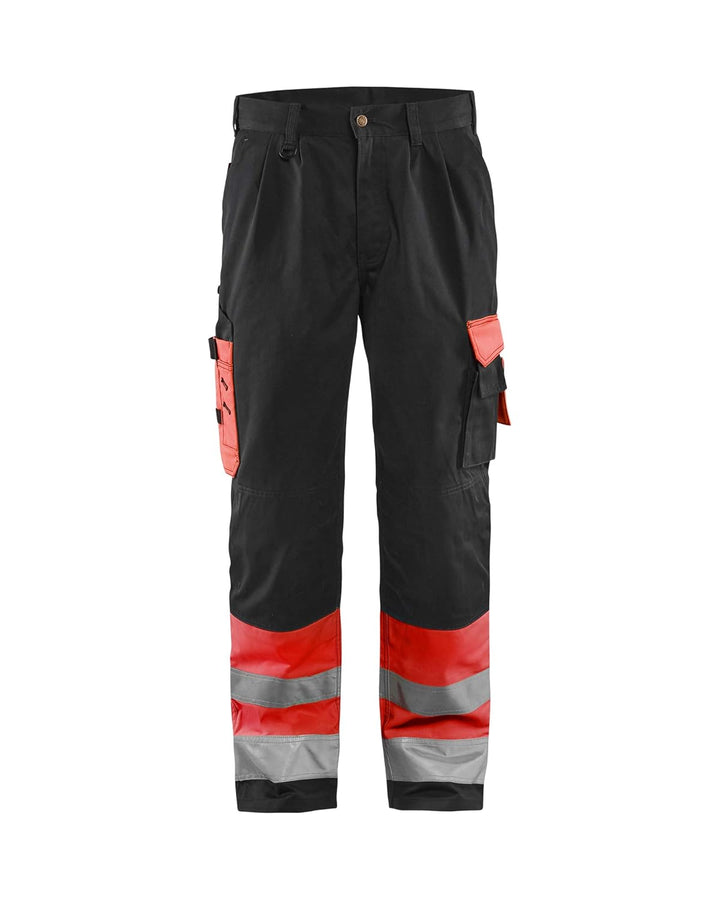 Blaklader 15841860 Hose mit hoher Sichtbarkeit, Rot/Schwarz, grootte C52 C52 Black / Red, C52 Black