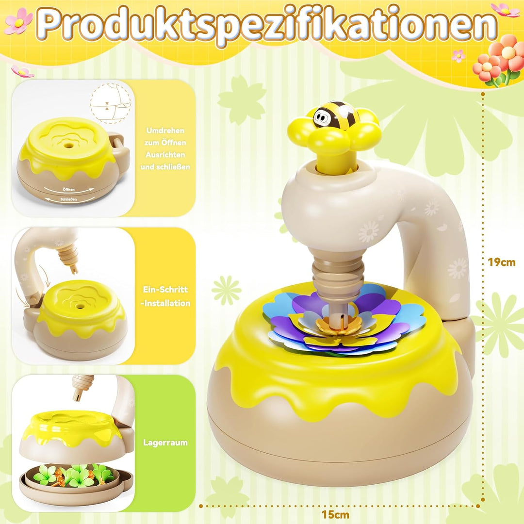Blumenstrauss-Bastelset, DIY Blumen Bastelset Kinder, Kunsthandwerk-Lernspielzeugset für Mädchen im