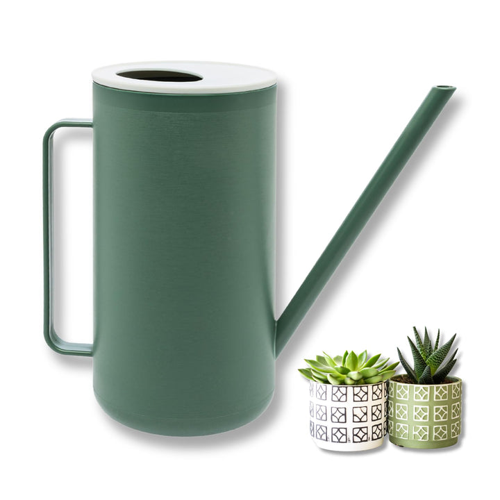 homiez Giesskanne Mug 1500ml 1,5l für Zimmerpflanzen/Balkon/Drinnen aus Kunststoff, mit langem Ausgi