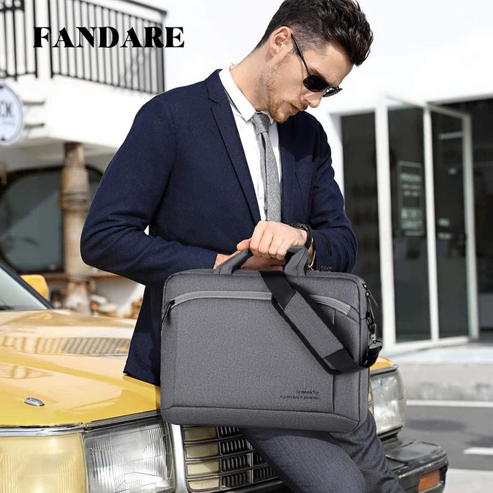 FANDARE Laptoptasche 15,6 Zoll Notebooktasche Herren Damen Aktentasche Umhängetasche Schultertasche