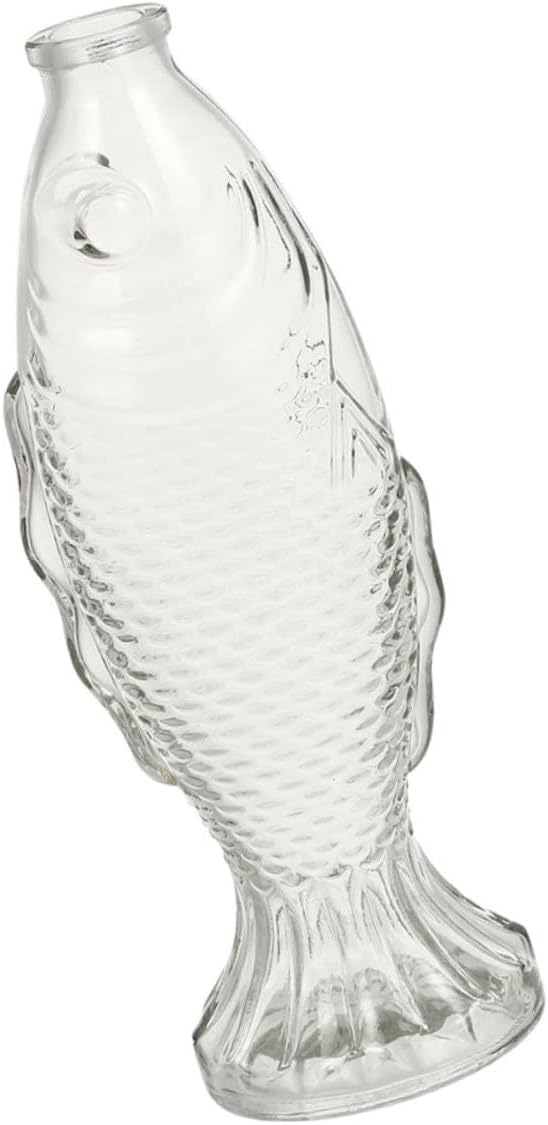 YARNOW Fischvase Aus Glas Mittelstück Pflanzenvase Klare Wunschflasche Vase Mit Blumenhalter Glasvas
