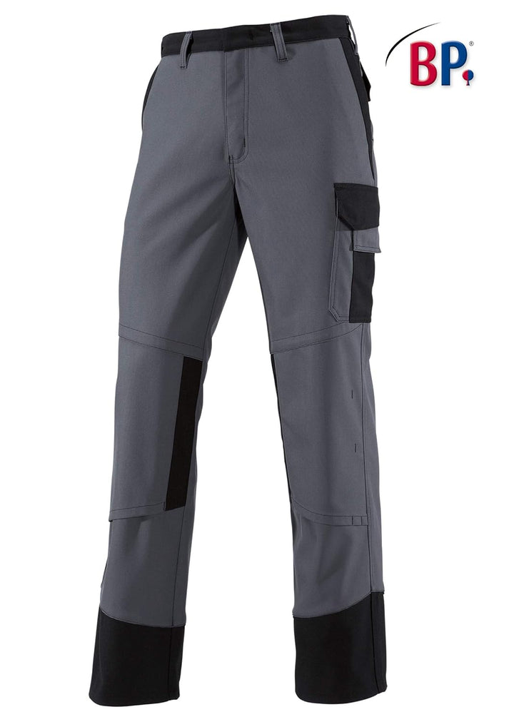 BP 2430-820-5332-56l Arbeitshosen, mit Taschen, 320,00 g/m² , dunkelgrau/schwarz, 56l 56 Lang, 56 La