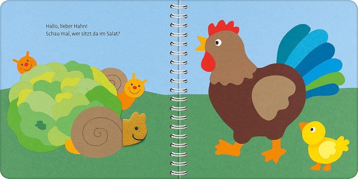 Mein erstes Zieh- und Spielbuch: Auf dem Bauernhof, Spiralbindung