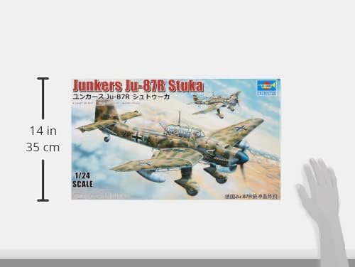 Trumpeter 002423 1/24 Junkers JU-87R Stuka, Mehrfarbig, Mittel