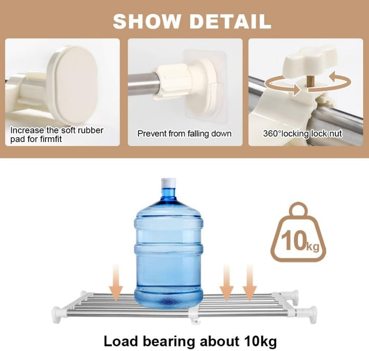 Hershii Ausziehbar Garderobensystem Einziehbar Schrank Trennwand Regaltrenner Schrankteiler Regaltei