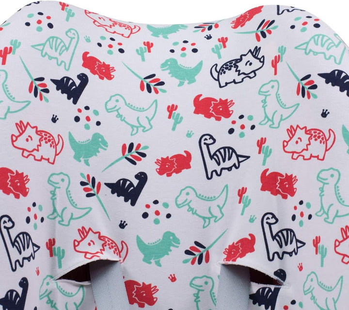JYOKO KIDS Baumwollbezug für Autositz kompatibel mit Pebble Maxi Cosi, Bebe Confort (Dino Party), Di