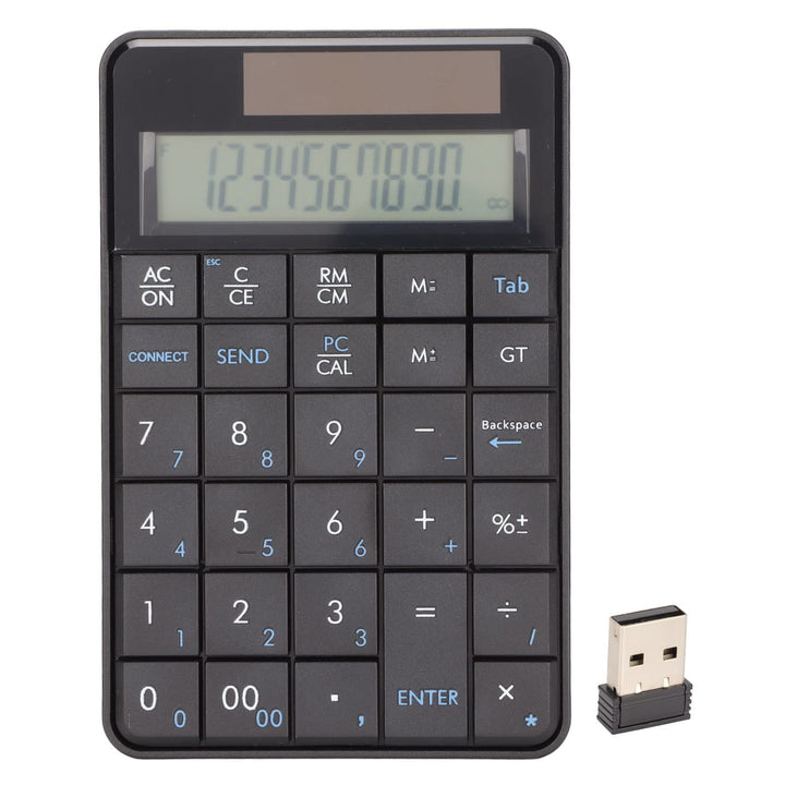 Annadue 2 in 1 Kabelloses Keypad mit Taschenrechner, 29 Tasten 2.4G Kabellos Nummernblock Ziffernblo
