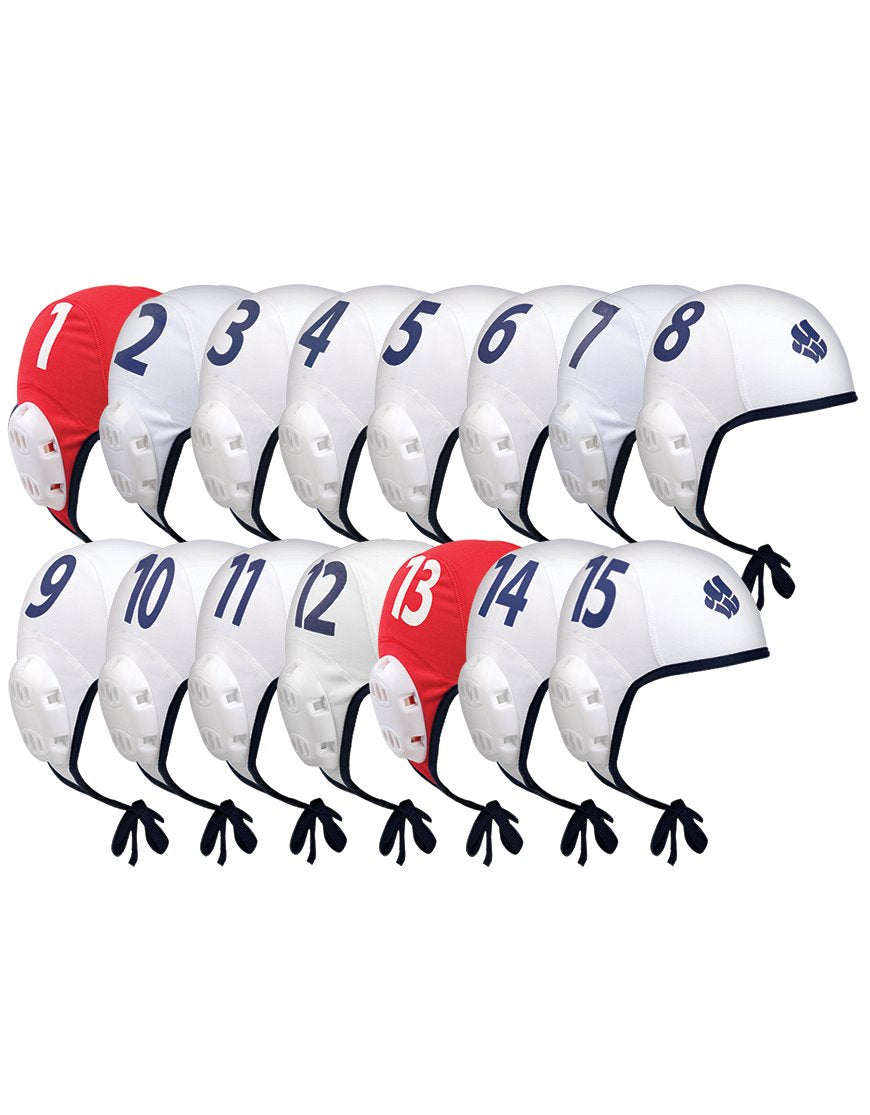 WASSERBALL Set 15-Kappen Set Einheitsgrösse Weiss - weiss, Einheitsgrösse Weiss - weiss