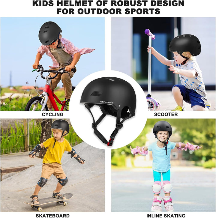 KORIMEFA Kinder Fahrradhelm Kinderhelm Radhelm Sporthelm CE-Zertifizierung für Fahrrad Skateboard Sc
