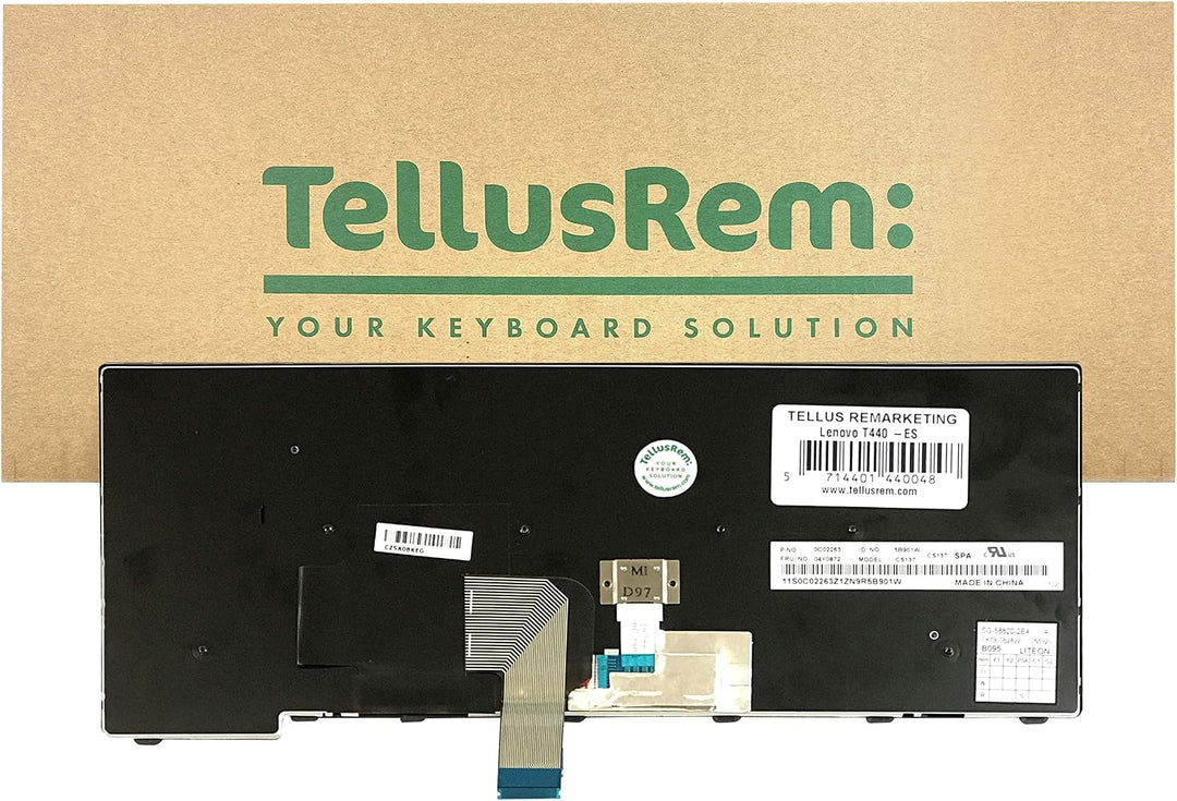 TellusRem ersatztastatur Spanisch Hintergrundbeleuchtung für Lenovo Thinkpad T431 T431S E431 T440 T4