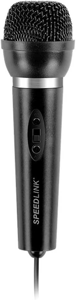 Speedlink CAPO USB Desk & Hand Microphone - Tisch- und Handmikrofon mit USB-Anschluss für Büro, Gami