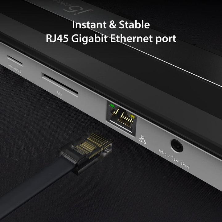 j5create USB-C 4K HDMI Dockingstation (9-in-1), 4K HDMI, 5Gbps USB-A x3, Kartenleser, PD 100W, Gigab