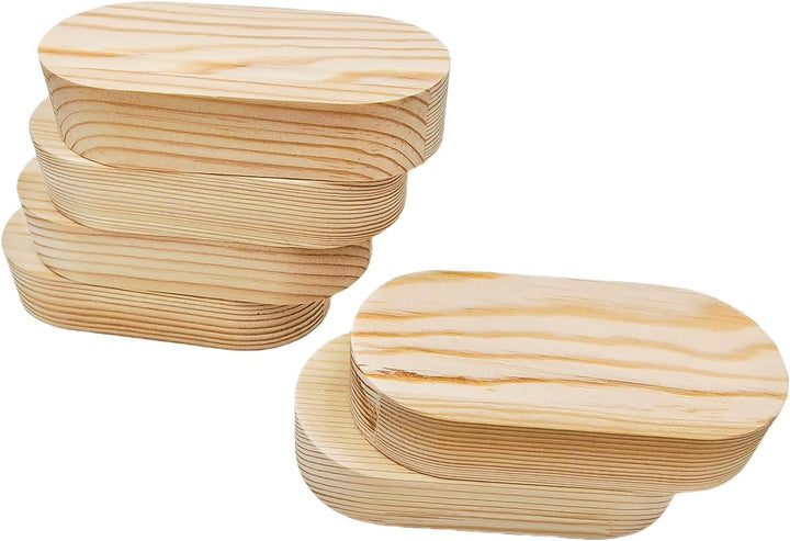 Unlackierte Holzblöcke Ovale Holzplatten für Bastelarbeiten, Leere Schnitzholzblöcke zum Gravieren,