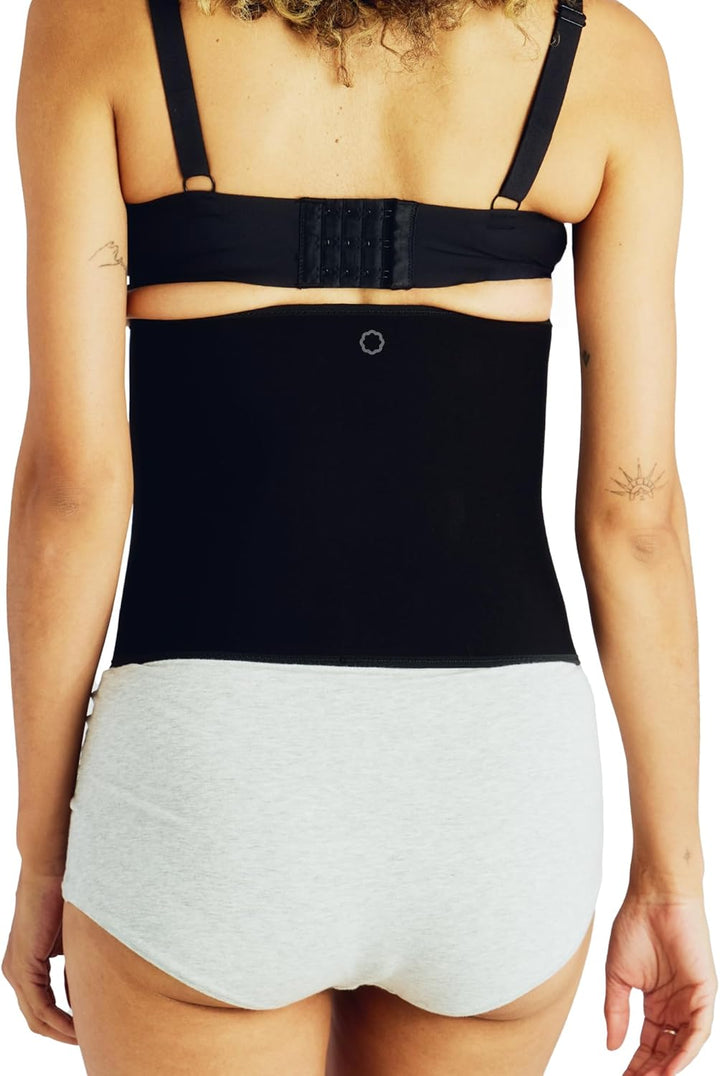 Belly Bandit Bamboo Bauchbinde zur Unterstützung der Rückbildung Schwarz - (XL) Extra Large Schwarz,