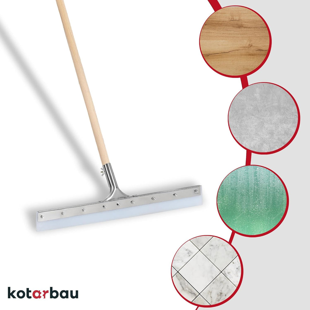 KOTARBAU® Wasserschieber - Silikon abzieher - Silikon -Wasserabzieher – 60 cm – Bodenabzieher - Gumm