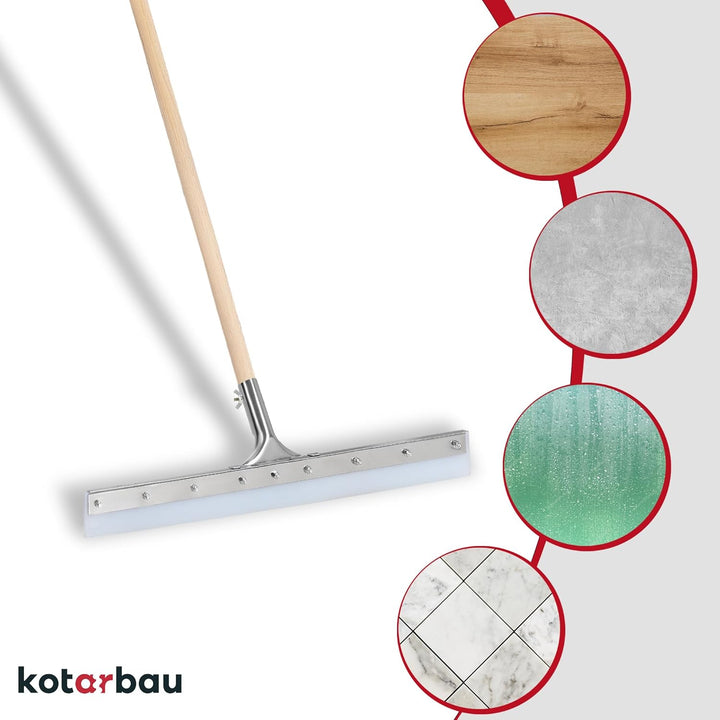 KOTARBAU® Wasserschieber - Silikon abzieher - Silikon -Wasserabzieher – 60 cm – Bodenabzieher - Gumm