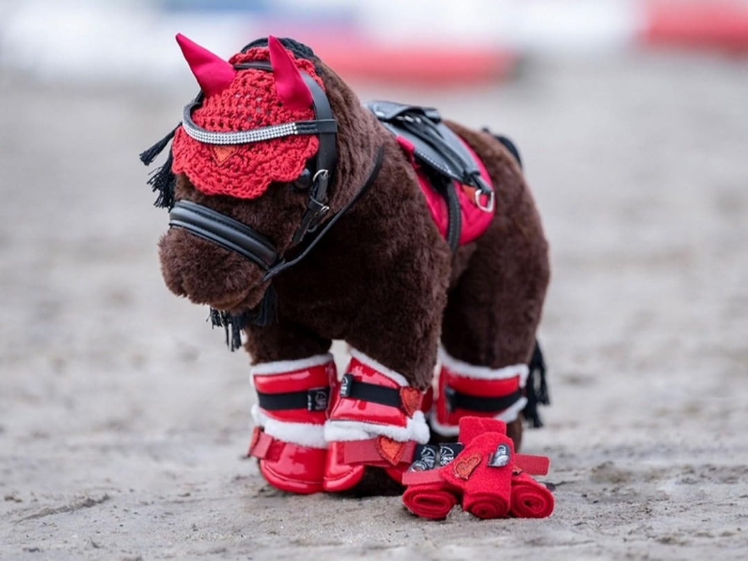HKM Cuddle Pony Riding Set Einheitsgrösse Rot, Einheitsgrösse Rot