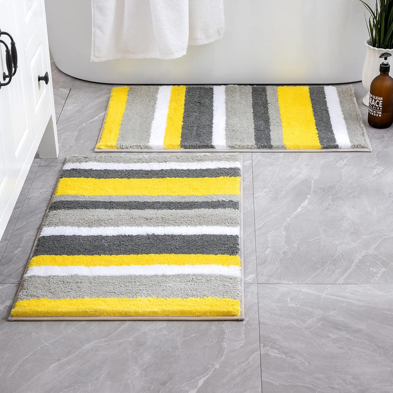 MIULEE Badematte Badteppich Duschmatte Non Slip Badvorleger Fussmatte Dekorativ Badzimmermatte Flaus