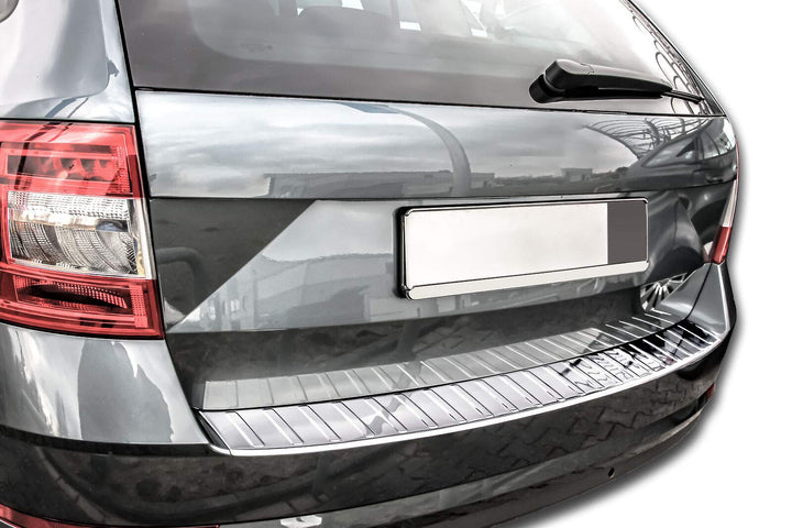 Ladekantenschutz Edelstahl CHROM kompatibel für SKODA Octavia 3 Kombi FACELIFT 2017-2020 | premium Q