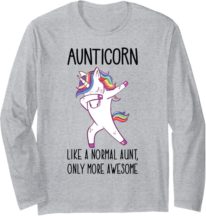 Unicorn Aunt Aunticorn Like a Normal Aunt Only More Awesome Langarmshirt