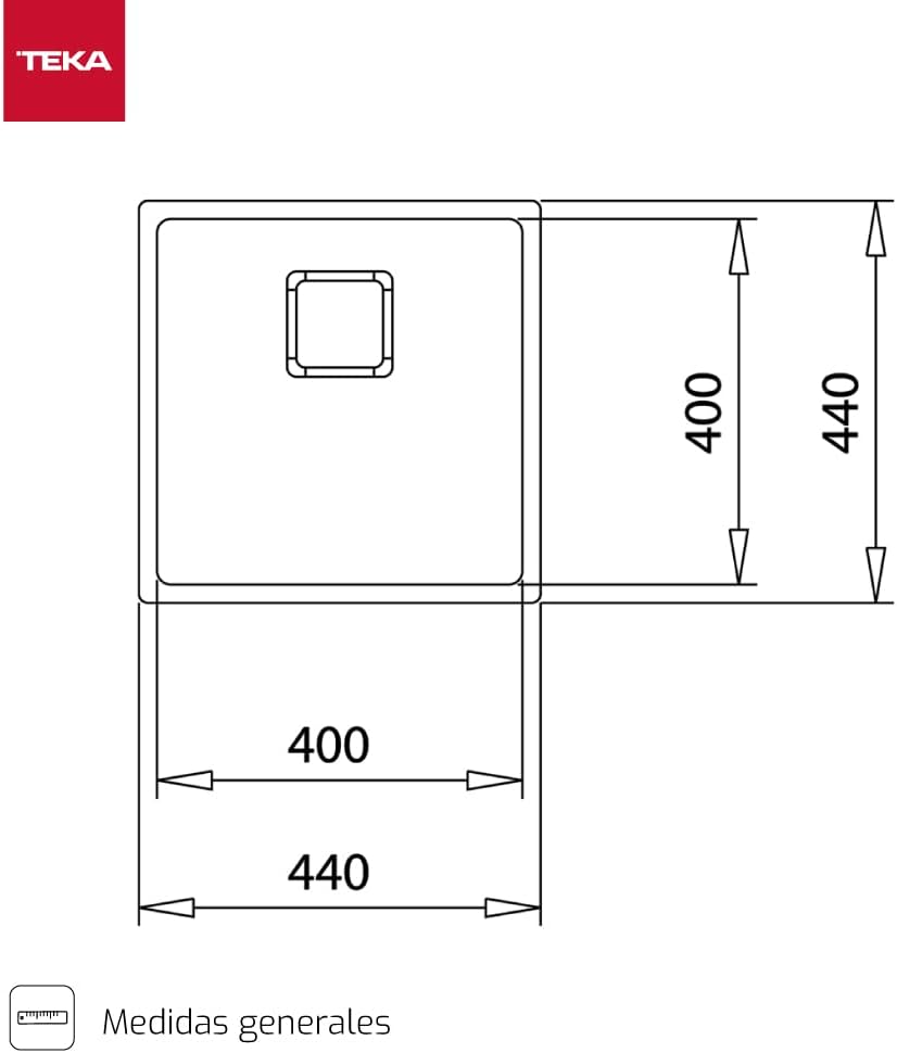 Zlewozmywak FLEXLINEA PURECLEAN RS15 40.40 M-XT 1B 3 SQ