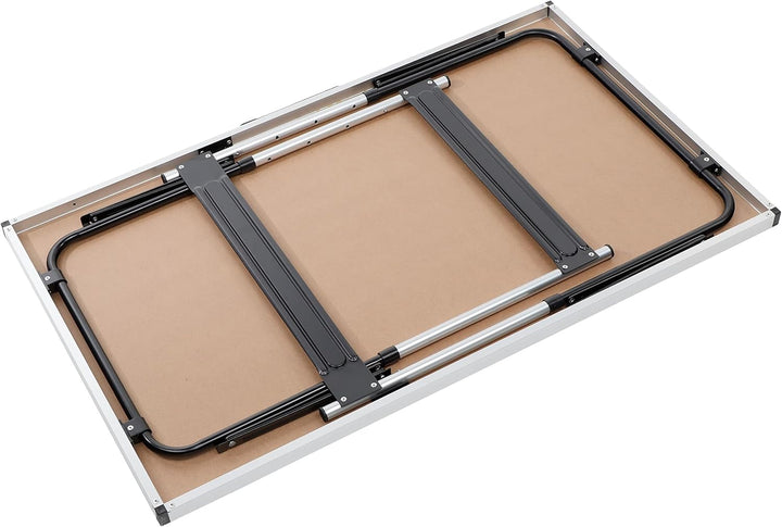 Spetebo Höhenverstellbarer Alu Campingtisch 100x60 cm - verstellbar auf 4 Höhen (73, 80, 87 und 94cm