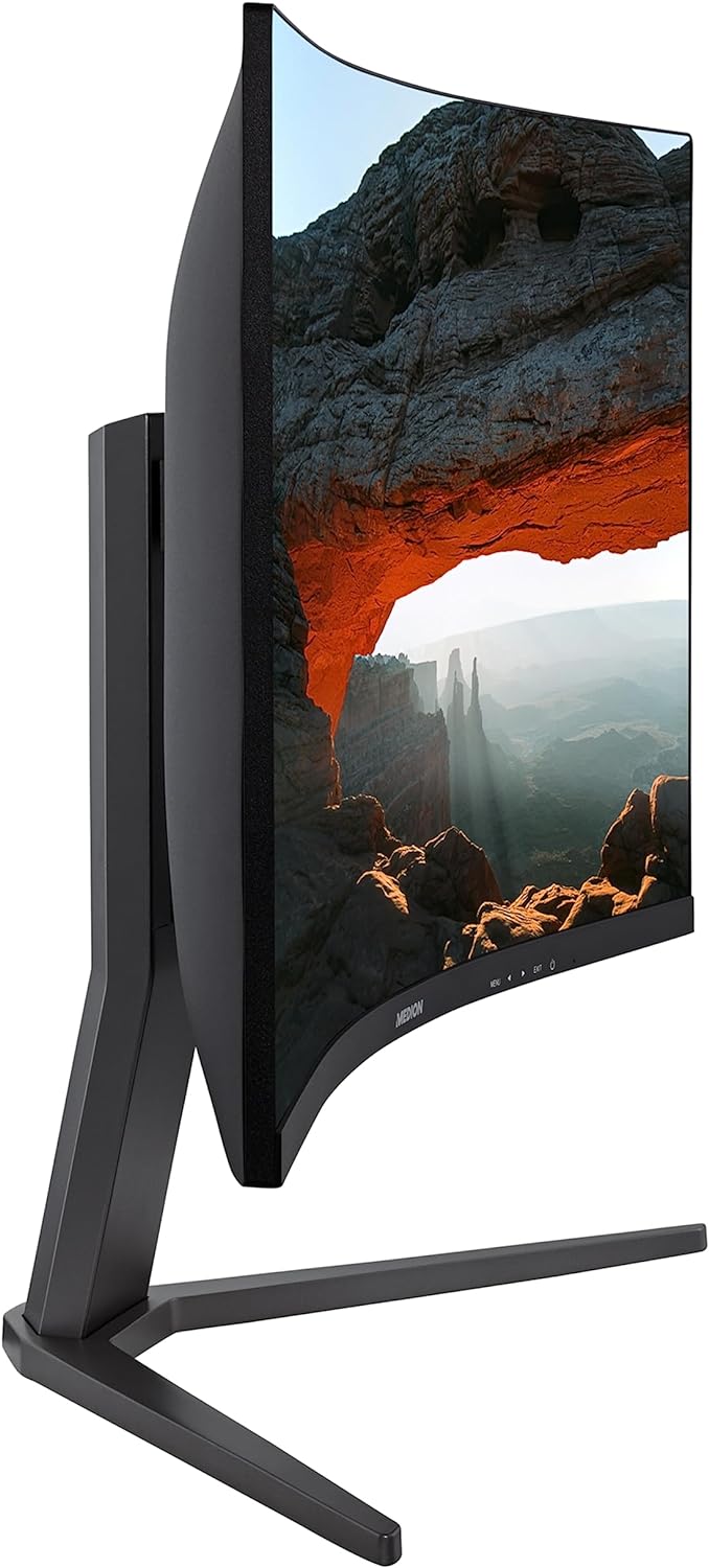 MEDION X52708 68,6 cm (27 Zoll) QHD Widescreen Curved Monitor (165Hz, 1440p, Adaptive Sync, 16:9, 1m