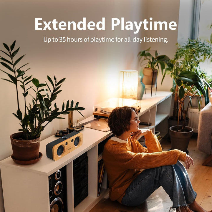 DOSS SoundBox H200 50W Heim-Bluetooth-Lautsprecher mit Dual 3,5-Zoll-Tieftönern, Zwei 2,5 cm Hochtön