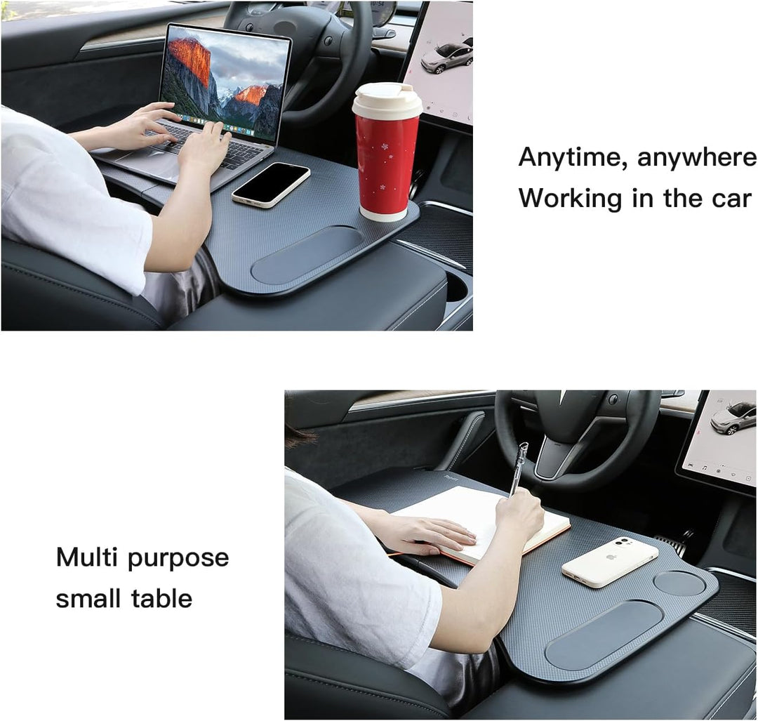 Faltbarer Laptop-Arbeitstisch für Tesla Model 3 Model Y Juniper Highland Lenkradtisch Auto-Tablett A