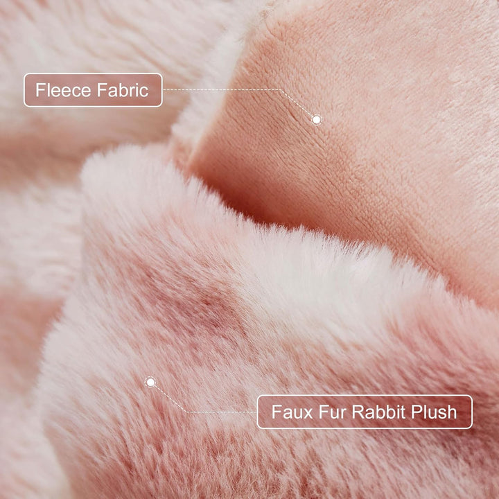 Kuscheldecke Kaninchen Plüsch Decke Super Soft Wohndecke Dick 1000 G/M² Flanell Decke Warme Überwurf