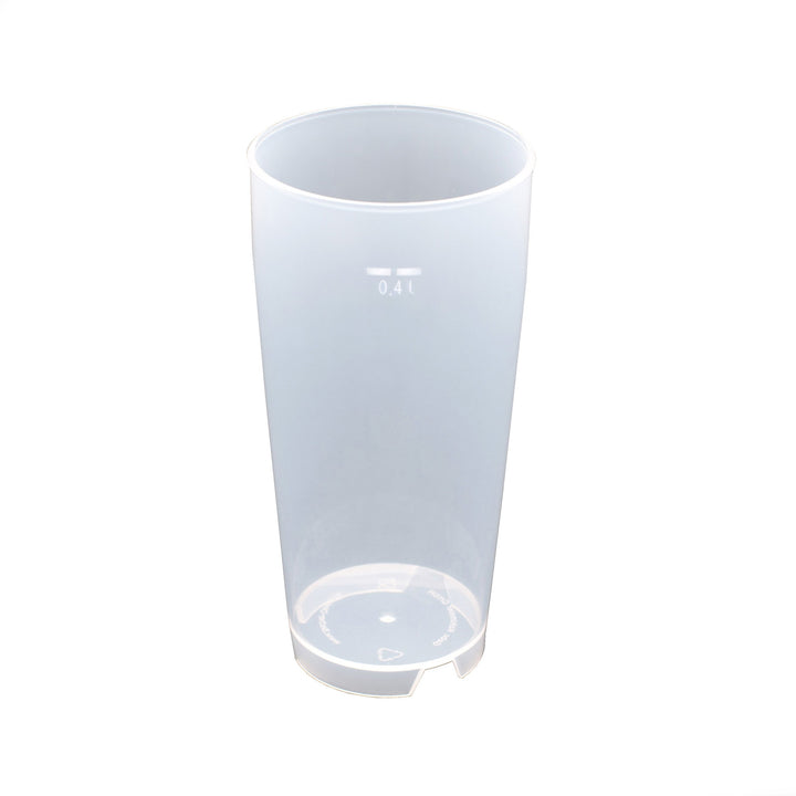 25 Stück 0,4L Mehrwegbecher PP transparent