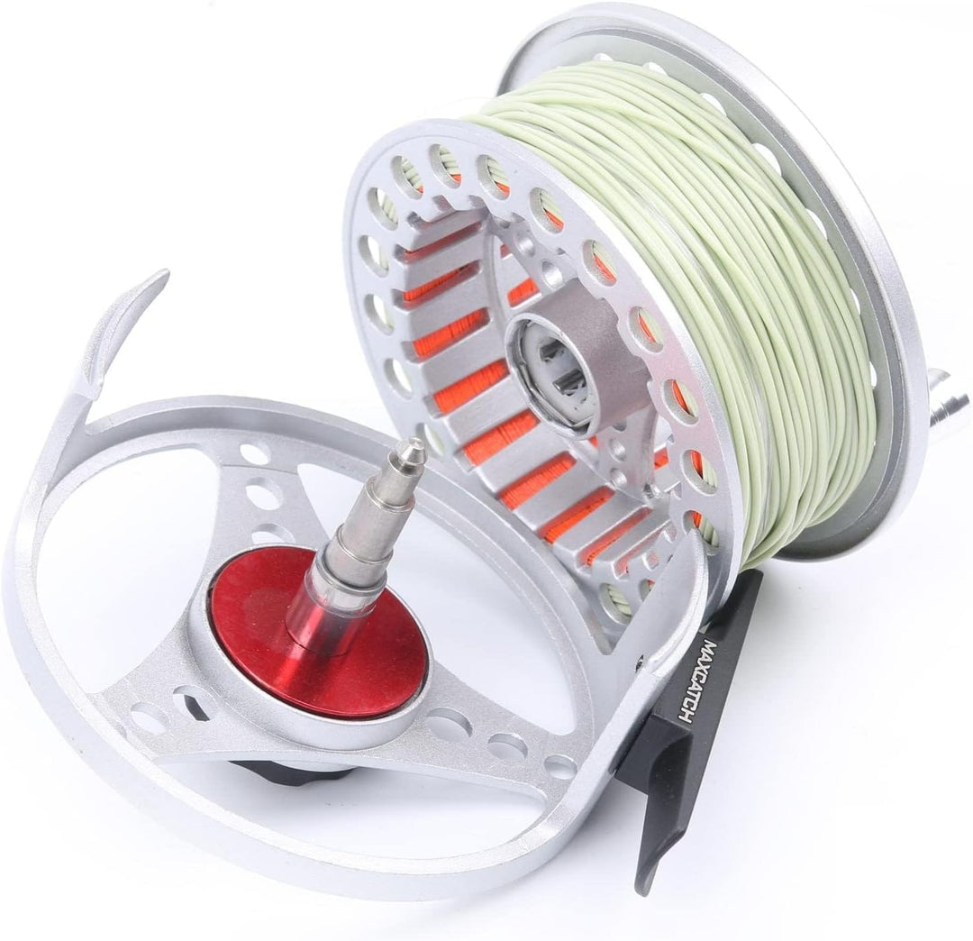 MAXIMUMCATCH ECO Serie Fliegenrolle grosser Spulenkern mit Druckguss-Aluminum-Körper Fliegenfischen