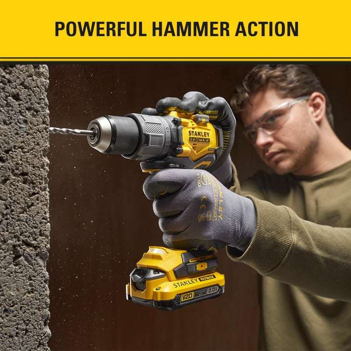 STANLEY FATMAX 18V V20 Akku-Bürstenloser Schlagbohrschrauber, (Nur Gerät), SFMCD726B-XJ