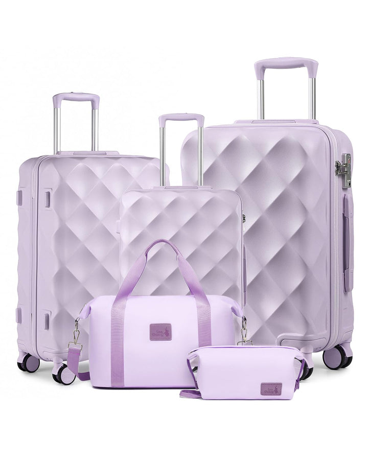 Sea choice Hardschalen Trolley Koffer Set 5tlg. Zwillingsrollen Reisekoffer Enthält 1 Reisetasche un