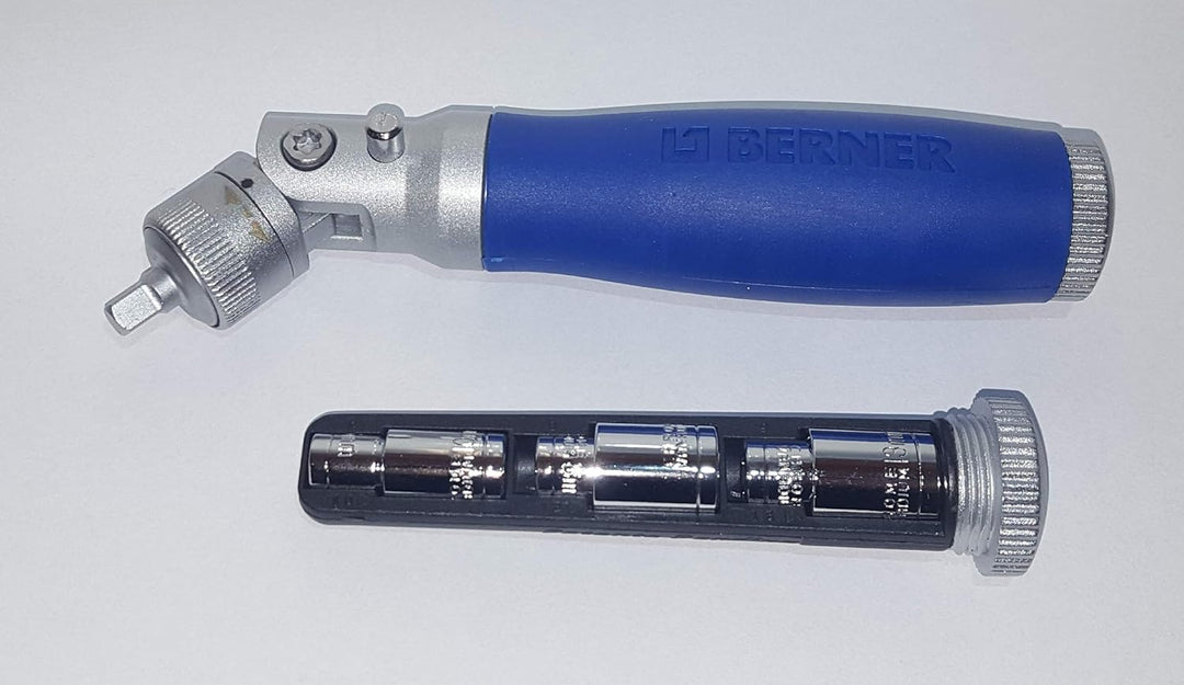 Berner Schraubendreher Set MULTI RATCHET 20-tlg. TOP mit Schwenkkopf Ratsche