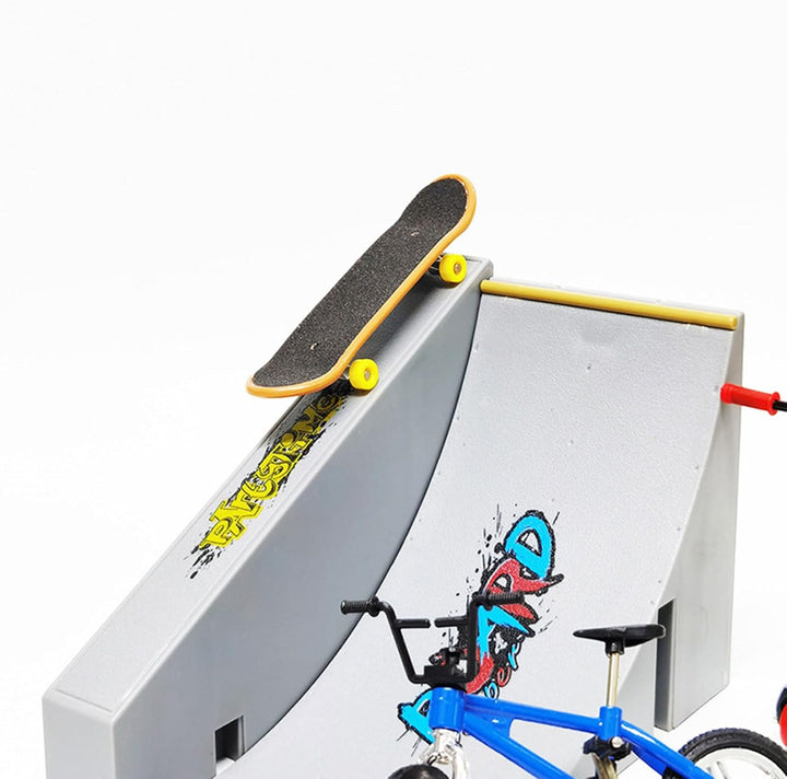 Generisch Finger Skateboard Rampe Set Fingerboard Rampe, Skate Park Kit Mit Rampen, Ultimate Fingers