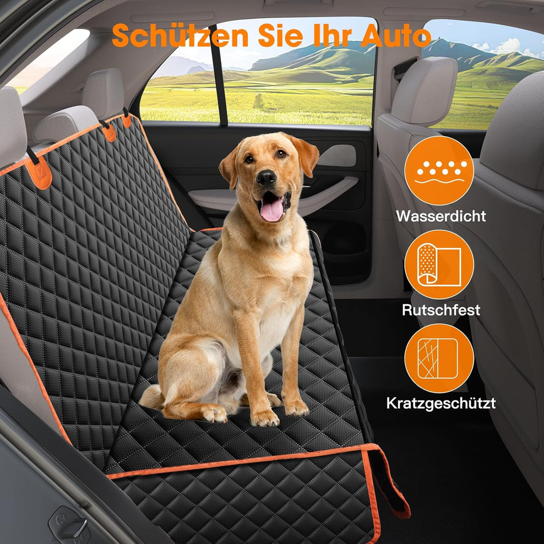 JOEJOY Hundedecke Auto Rückbank, Hundeschutz Auto Rückbank Kratzfeste und Wasserabweisende, Autoscho
