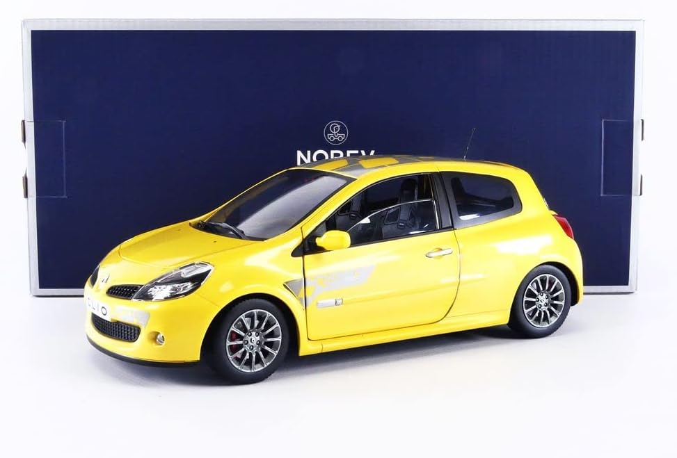 Norev NV185236 Clio RS F1 Team 2007-Sirius Yellow Renault Sammelmodell, Multi, Mehrfarbig