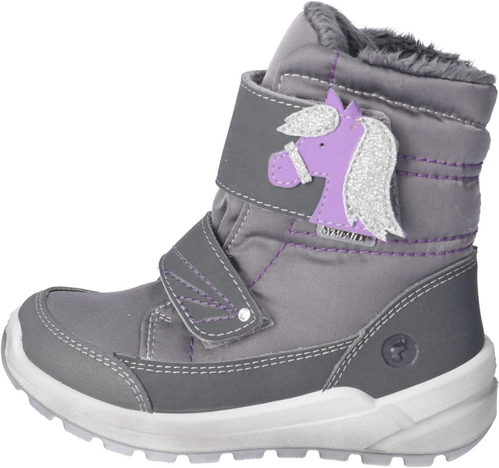 RICOSTA Mädchen Stiefel GAREI, Kinder Boots, Weite: Mittel, lose Einlage, Sympatex 27 EU Grau 460, 2