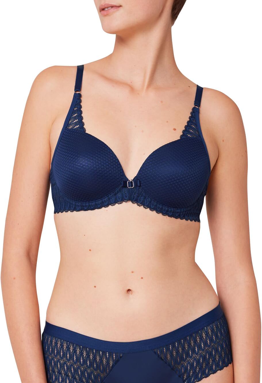Triumph - Aura Spotlight T - Damen - Schalen-BH - schmale Träger - mit Bügel 70A Deep Water, 70A Dee