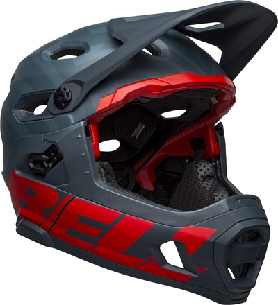 Bell Downhill MTB-Helm Super DH Spherical Prime Matte - Blue/Crimson Prime Matte Blue/Crimson L, Pri