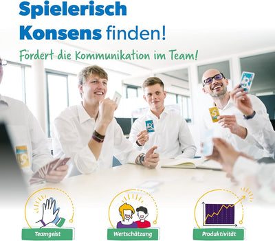 Agile Planning Poker Karten für 12 Personen (3 Sets) - Scrum Poker Kartenset zur effizienten Aufwand