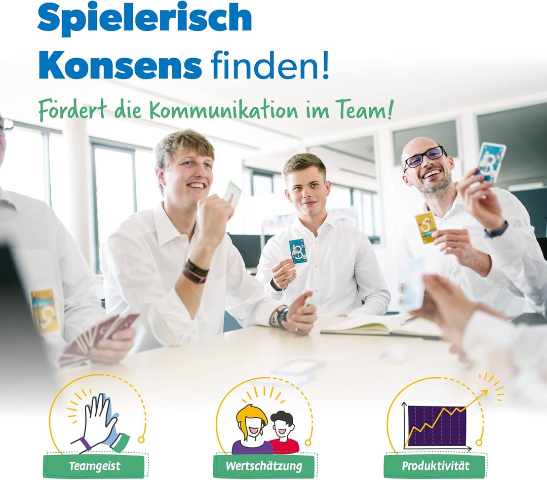Agile Planning Poker Karten für 12 Personen (3 Sets) - Scrum Poker Kartenset zur effizienten Aufwand