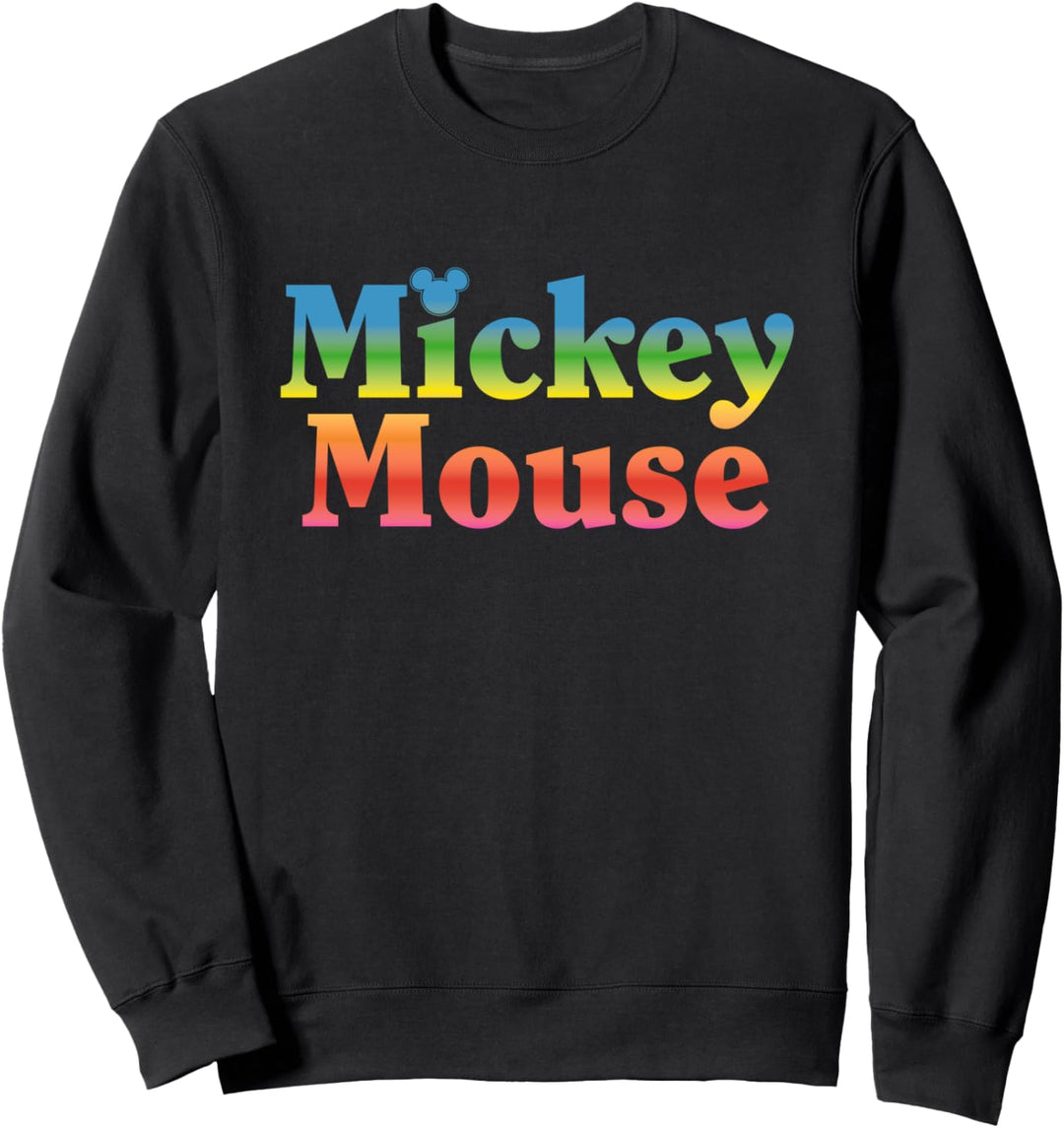 Disney Mickey Mouse Name Rainbow Sweatshirt
