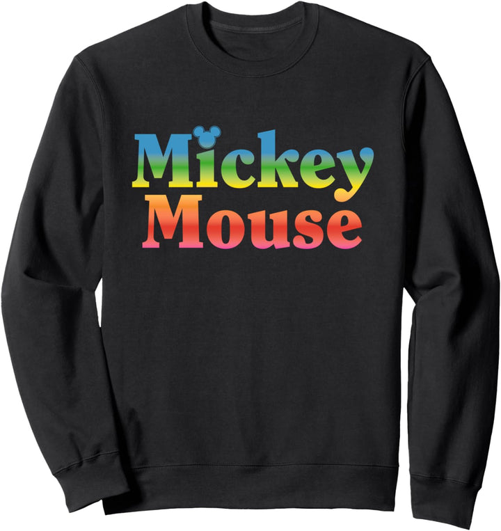 Disney Mickey Mouse Name Rainbow Sweatshirt