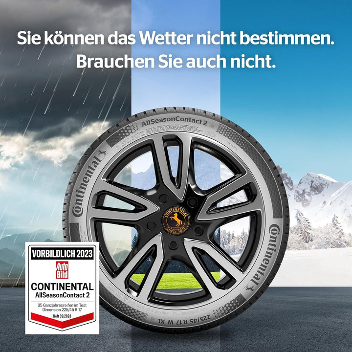 CONTINENTAL - AllSeasonContact 2-205/50 R 17-93V/B/B/72dB - Ganzjahresreifen 205/50 R 17 - 93V/B/B/7