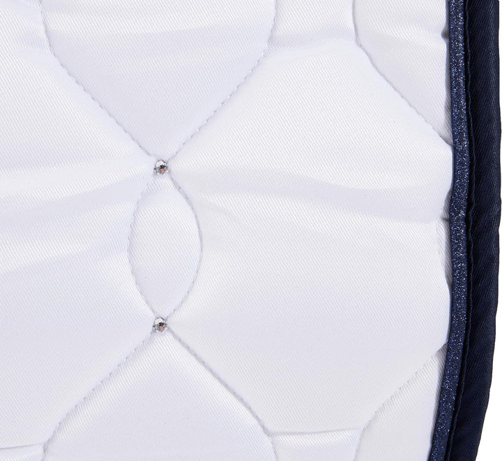 HKM Dressage Competition Schabracke Weiss/Navy One Size
