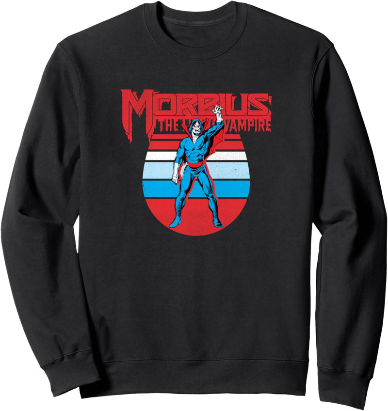 Marvel Morbius The Living Vampire Retro Portrait Sweatshirt